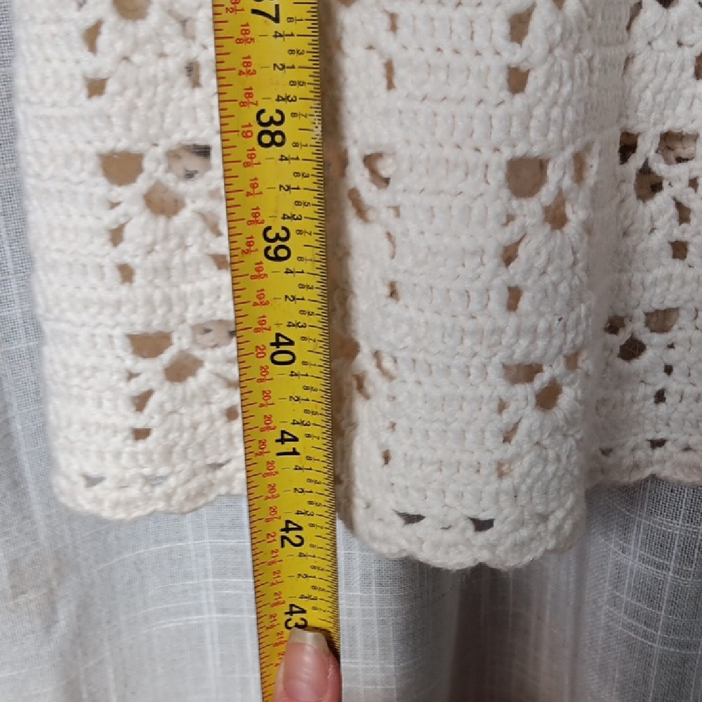 Cream Open-Knit Sweater - Picture 4 of 13
